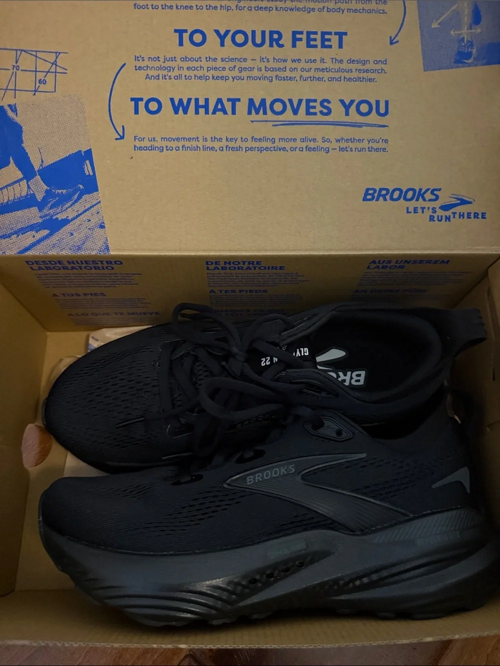 Brooks Women's Glycerin GTS 22 - Black/Black 6.5
